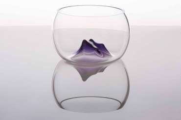 Thumbnail image of Vessel with Purple Sculptural Element by Angie Packer