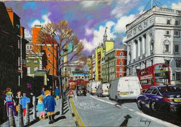 Thumbnail image of Whitehall, London by Frank Bingley