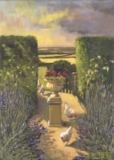 Thumbnail image of Hens in Lavender by Lisa Timmerman