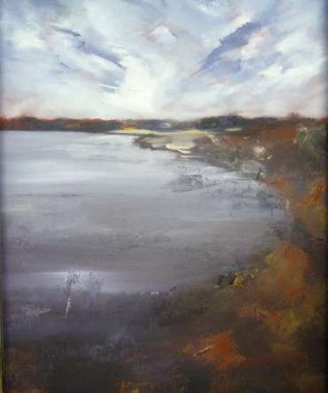 Thumbnail image of Suzanne Harry, 'Rutland Water from Hambleton' - A sample of artworks in LSA Annual Exhibition 2019