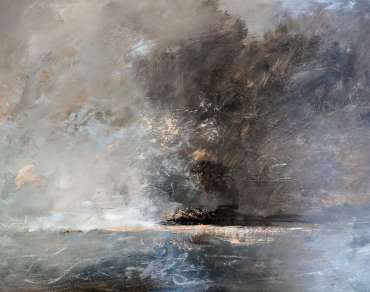 Thumbnail image of Linda Sharman, 'Scrawly Clouds Moving, Norfolk' - Inspired | April