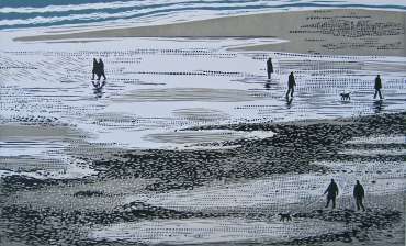 Thumbnail image of Sally Hill, 'Walkers at Low Tide' - Inspired | April
