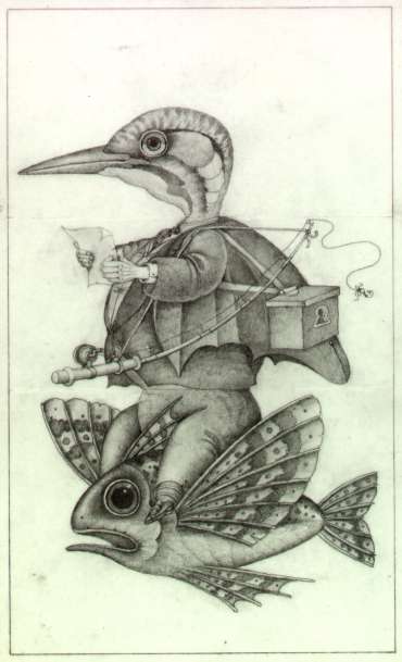 Thumbnail image of Wayne Anderson, 'Flying Fish' - Pre-colour rough for a book idea - Inspired | April