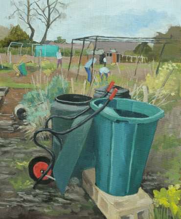 Thumbnail image of Mary Rodgers, 'Local Allotments' (work in progress) - Inspired |  May