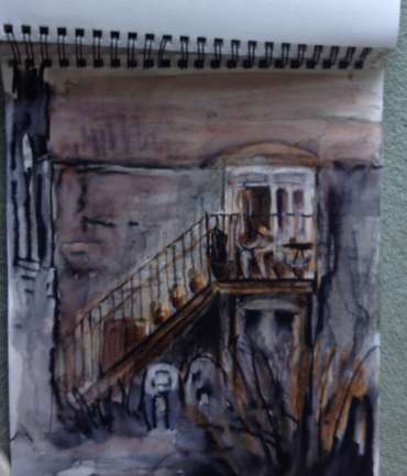 Thumbnail image of Glen Heath, 'Canal Gardens 2', Sketch (work in progress) - Inspired | June