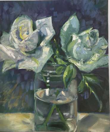 Thumbnail image of Judy Merriman, 'Two Roses' - Inspired | June