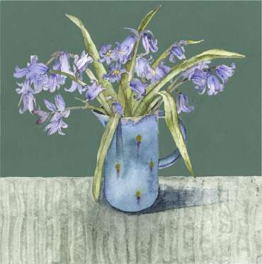 Thumbnail image of Vivienne Cawson, 'Bluebells in Small Jug' - Inspired | July