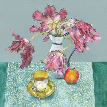 Thumbnail image of Vivienne Cawson, 'Tea and Tulips with Suzie' - Inspired | August