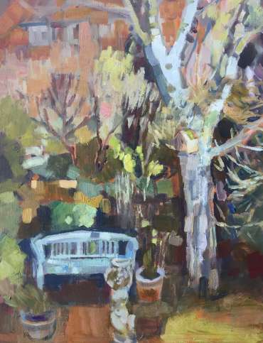 Thumbnail image of Lesley Brooks, Garden seat - spring - Reawakening