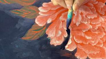 Thumbnail image of Painting a peony using Chinese brushes - Happy Spring Festival with John Lewis and The Peony Girl