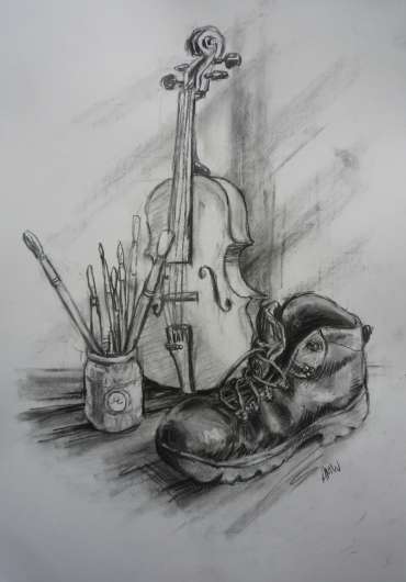 Thumbnail image of Still Life with Violin by Alan Willey