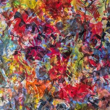 Thumbnail image of Work in Progress - Somewhere There's the Perfect Balance of Form, Movement and Colour by Andrew Wynne