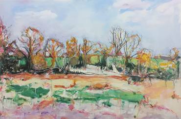 Thumbnail image of Whitchurch, Pond behind the House by Deborah Ward