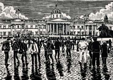 Thumbnail image of People at Trafalgar Square 2 by Frank Bingley
