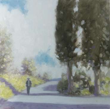 Thumbnail image of Lane with Poplars by Graham Lacey