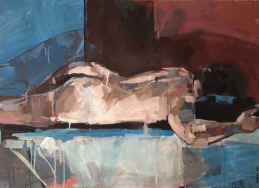 Thumbnail image of Figure in Repose (Blue) by James Thompson