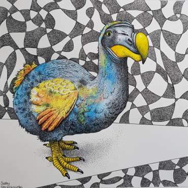 Thumbnail image of Dodo in Blue and Yellow by Sally Struszkowski