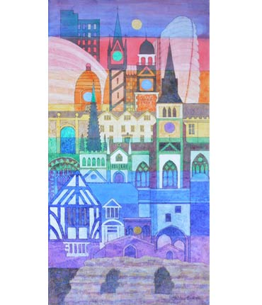 Thumbnail image of Leicester Rainbow City by Shirley Easton
