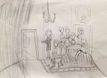 Thumbnail image of Winner -Child Prize:  Nina Izynrova - The Hogarth Sketching Competition - The Winners!